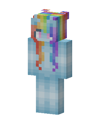 Blue Pride Girl Minecraft skin