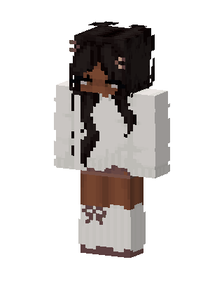 Cozy Bow Girl skin, 3D preview