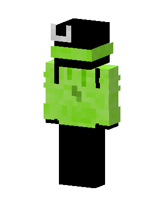 Slime Hoodie skin, 3D preview