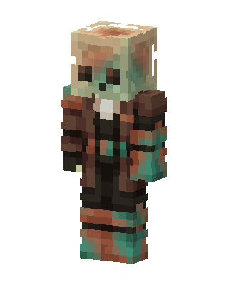 Teal Hero Girl skin, 3D preview