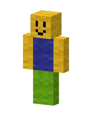Roblox Noob skin, 3D preview