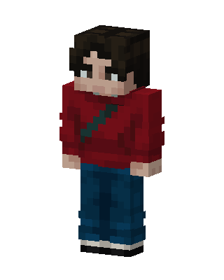 Red Sweater Satchel skin, 3D preview