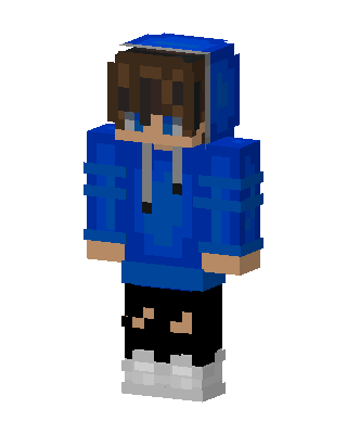 Blue Hoodie Boy Minecraft skin