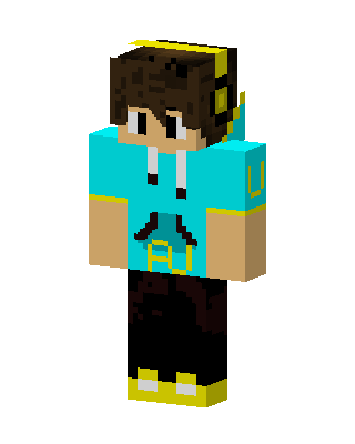 Cyan Gamer Boy Minecraft skin