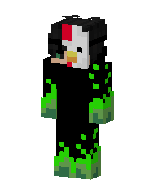 Black Animal skin, 3D preview