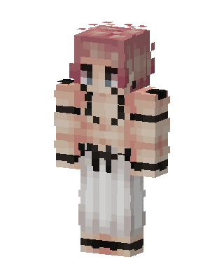 White Cutie Girl Minecraft white skin