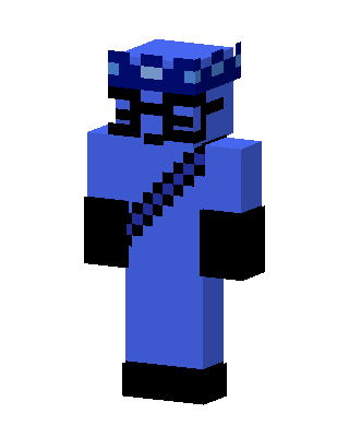 Blue Ninja skin, 3D preview