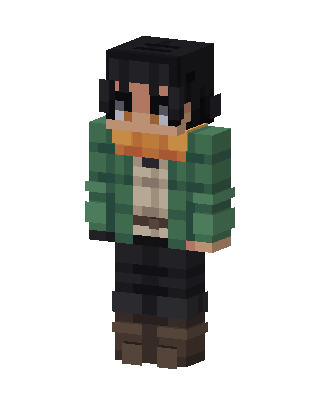 Green Jacket Scout skin, 3D preview