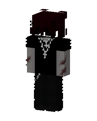 Black Villain Minecraft Halloween skin