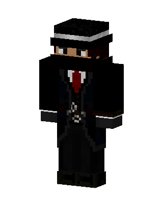 Black Suit Boy skin, 3D preview