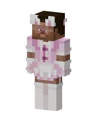Pink Bunny Girl Minecraft skin