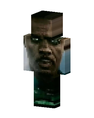 Pixelated Face Minecraft skin