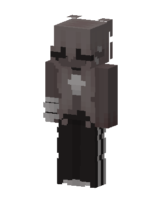 Gray Emo Boy Minecraft goth skin