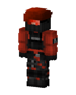 Black Villain Boy skin, 3D preview