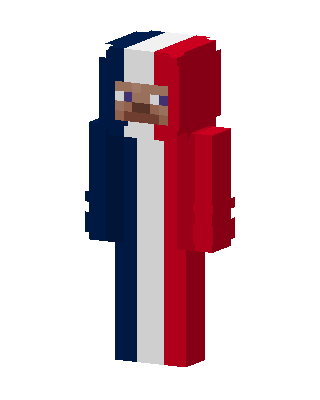 White Hero Boy skin, 3D preview
