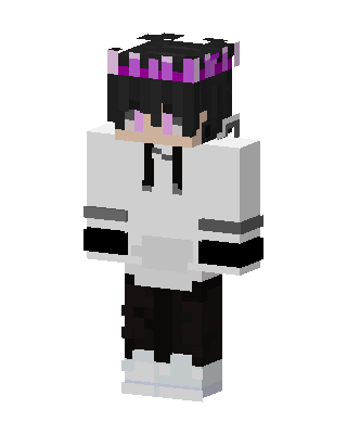 White E-Girl skin, 3D preview
