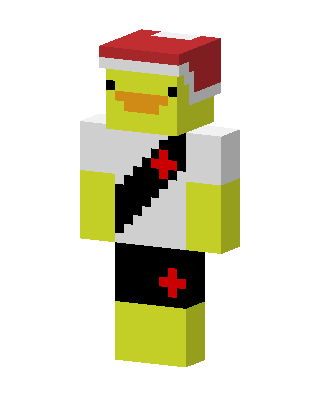 Santa Duck Fan skin, 3D preview