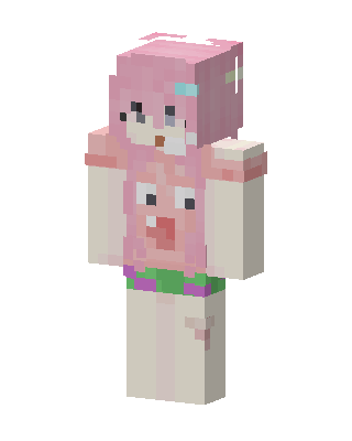 Pink Clown Girl Minecraft skin
