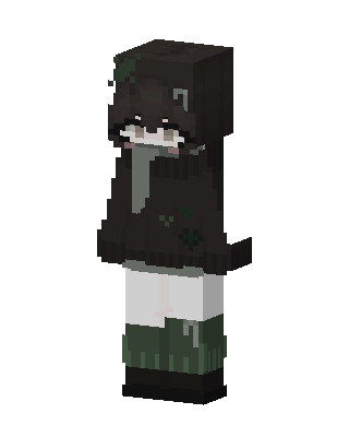 Mossy Hoodie skin, 3D preview