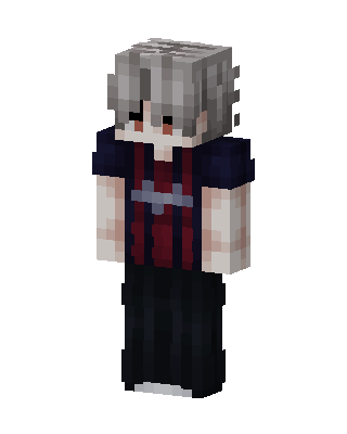 Silver Hair Boy Minecraft anime skin