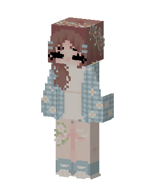White Cutie Girl Minecraft skin