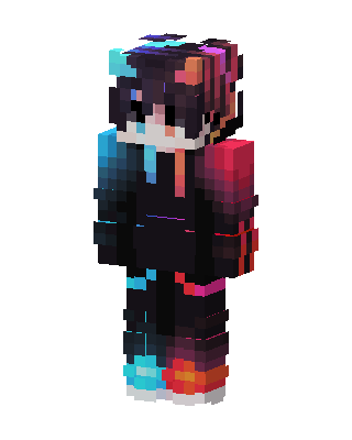 Neon Split skin, 3D preview