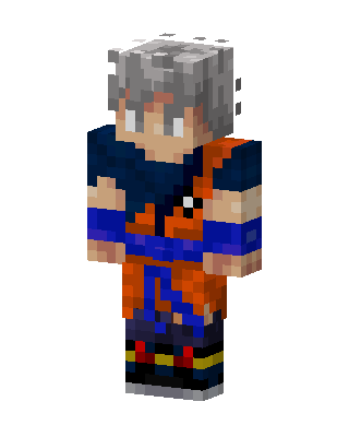 Ultra Instinct Goku skin, 3D preview