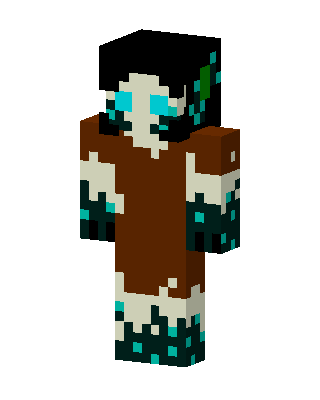Sculk Shaman skin, 3D preview