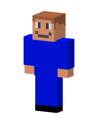 Blue Jumpsuit Guy skin, 3D preview