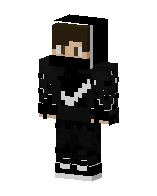 Shadow Hoodie Boy skin, 3D preview