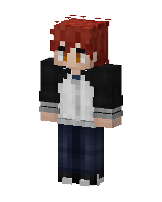 Gray Student Boy Minecraft skin