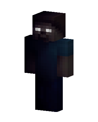 Herobrine skin, 3D preview