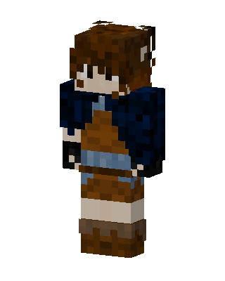 Adventurer Girl skin, 3D preview