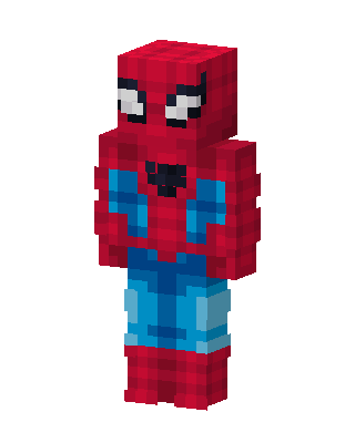 Spider-Man skin, 3D preview