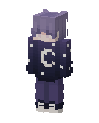 Moon Hoodie skin, 3D preview
