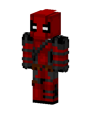 Red Fighter Boy skin, 3D preview