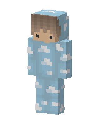 Blue Cutie Girl skin, 3D preview