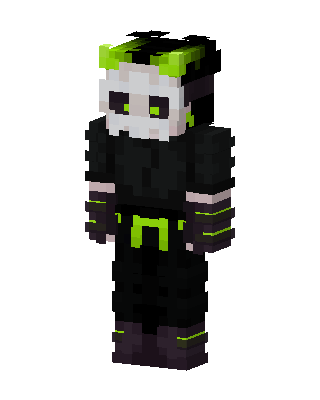 Black Ninja Boy skin, 3D preview