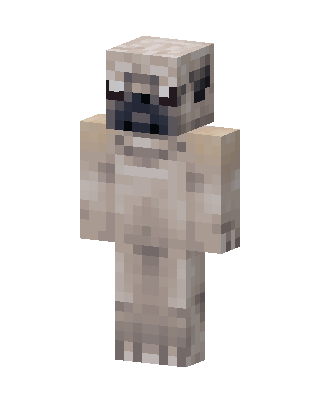 Pug Dog skin, 3D preview