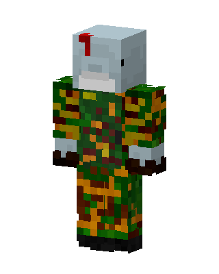 Green Soldier Boy skin, 3D preview