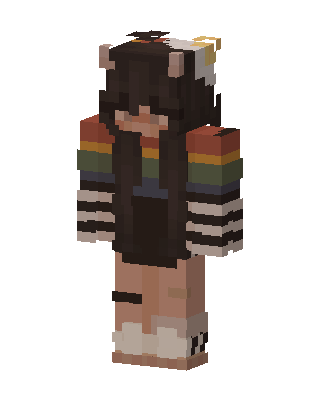 Cozy Bear Girl skin, 3D preview