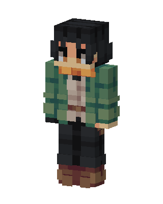 Green Jacket Scout skin, 3D preview