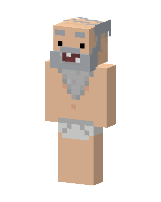 Brown Player Boy skin, 3D preview