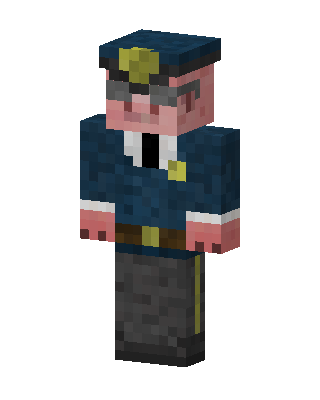 Pig Police Officer Minecraft skin