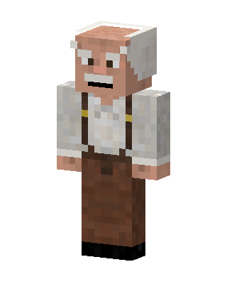 Grumpy Old Man skin, 3D preview