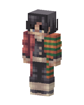 Giyu Tomioka skin, 3D preview