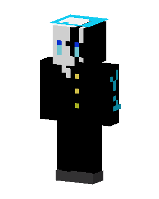 Black Robot Boy skin, 3D preview