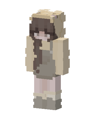 Cozy Bear Girl skin, 3D preview
