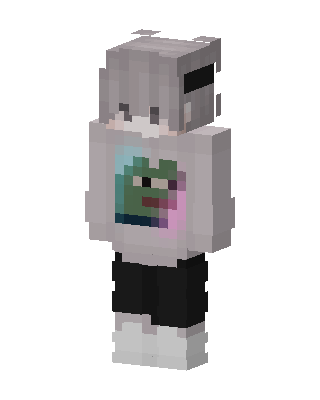 Frog Hoodie Minecraft white skin