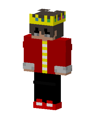 Crowned Red Jacket skin, 3D preview